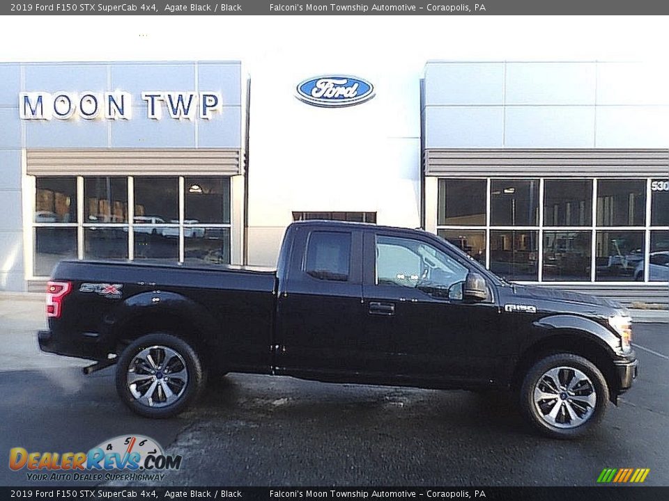 2019 Ford F150 STX SuperCab 4x4 Agate Black / Black Photo #1