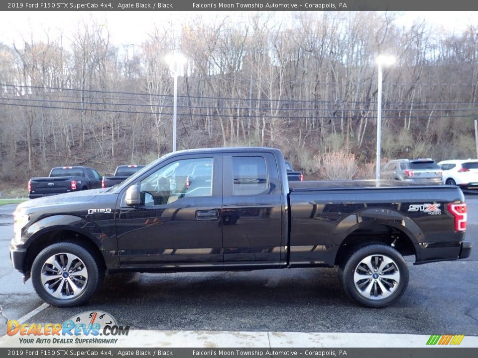 2019 Ford F150 STX SuperCab 4x4 Agate Black / Black Photo #5