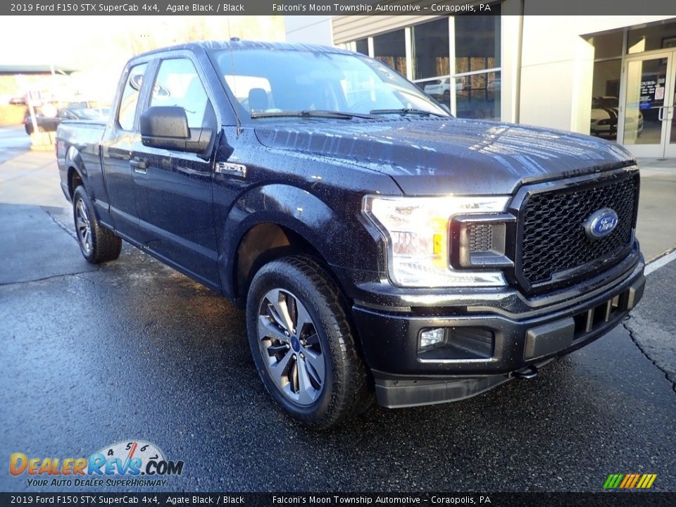 2019 Ford F150 STX SuperCab 4x4 Agate Black / Black Photo #8