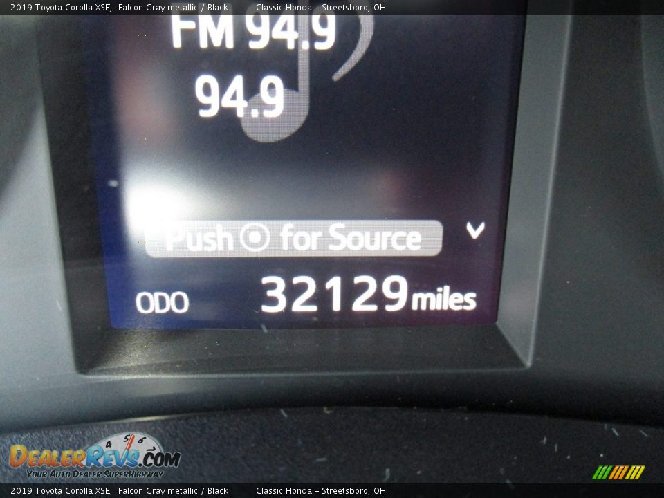 2019 Toyota Corolla XSE Falcon Gray metallic / Black Photo #33