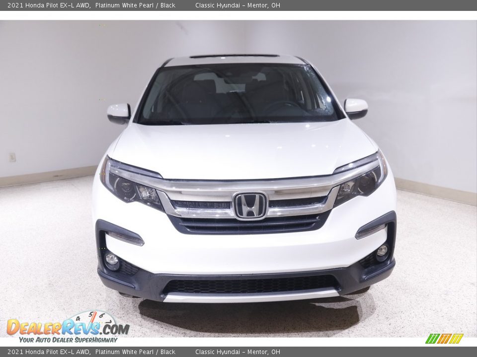 2021 Honda Pilot EX-L AWD Platinum White Pearl / Black Photo #2