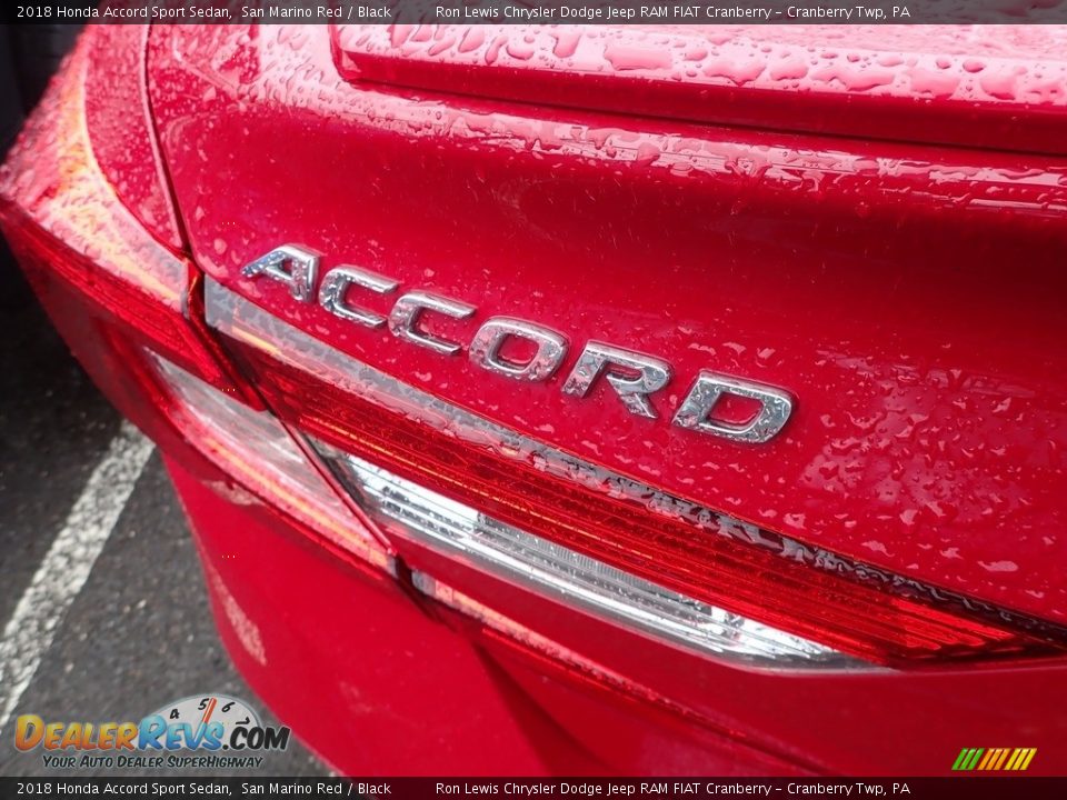 2018 Honda Accord Sport Sedan San Marino Red / Black Photo #4