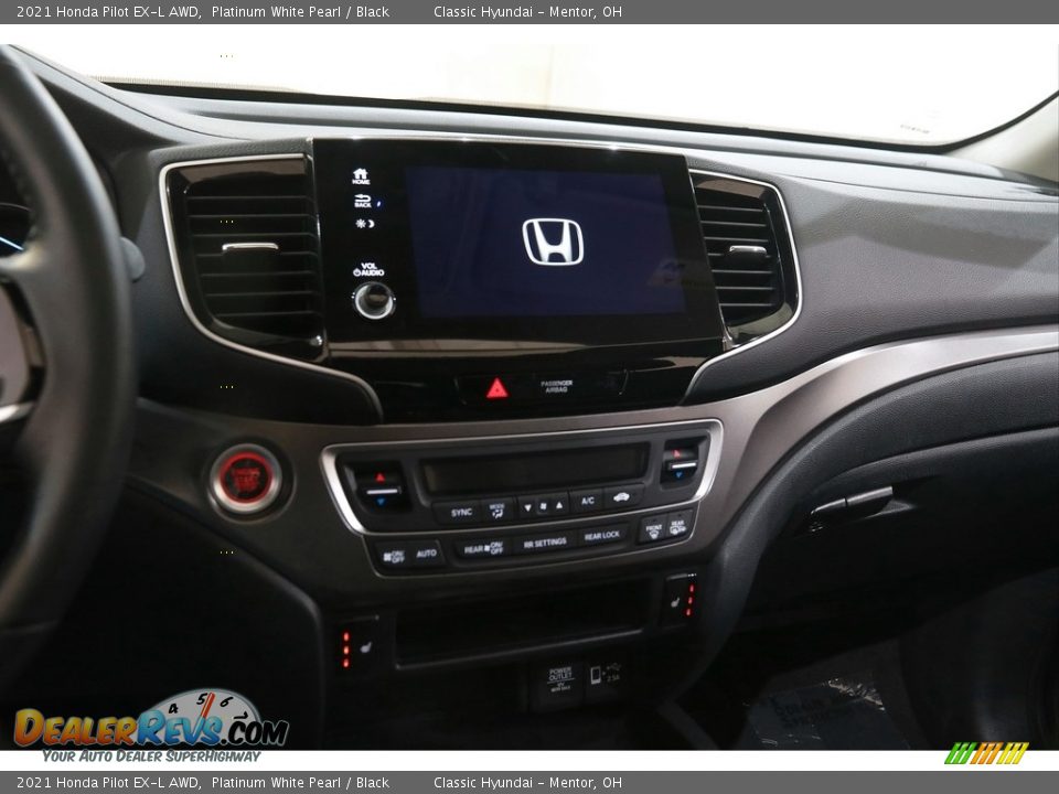 2021 Honda Pilot EX-L AWD Platinum White Pearl / Black Photo #9
