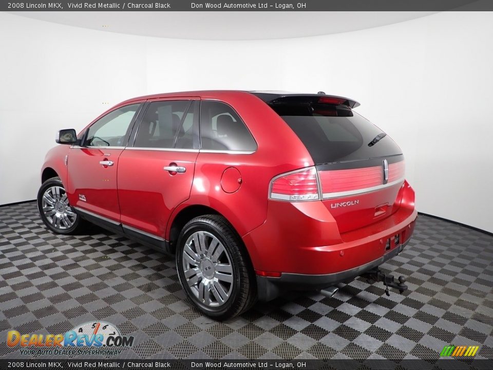 2008 Lincoln MKX Vivid Red Metallic / Charcoal Black Photo #11