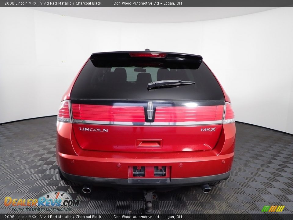 2008 Lincoln MKX Vivid Red Metallic / Charcoal Black Photo #12