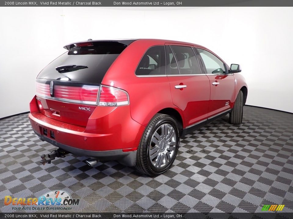 2008 Lincoln MKX Vivid Red Metallic / Charcoal Black Photo #15