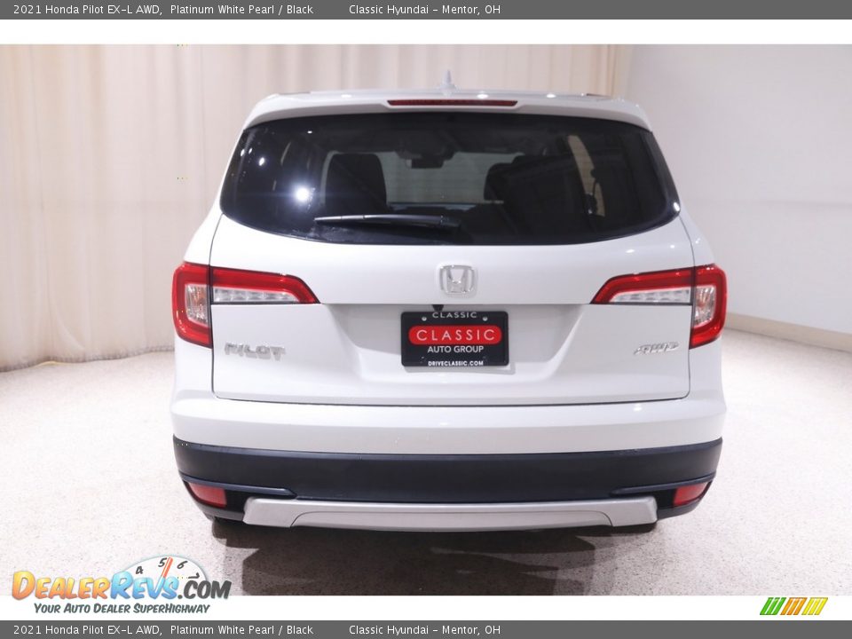 2021 Honda Pilot EX-L AWD Platinum White Pearl / Black Photo #19