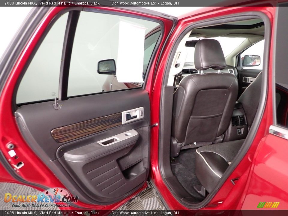 2008 Lincoln MKX Vivid Red Metallic / Charcoal Black Photo #27