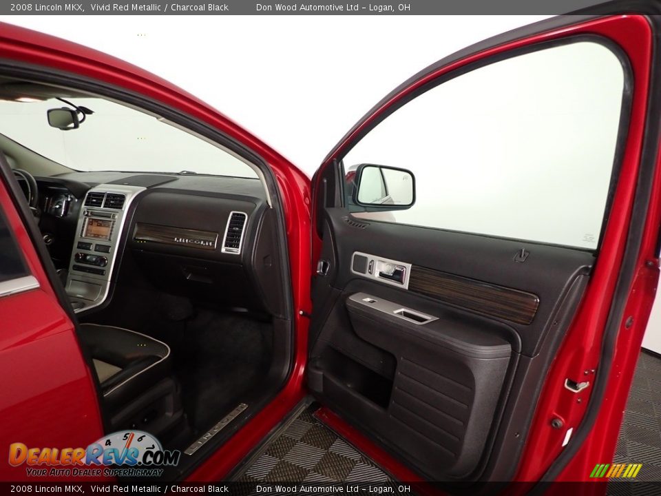 2008 Lincoln MKX Vivid Red Metallic / Charcoal Black Photo #30