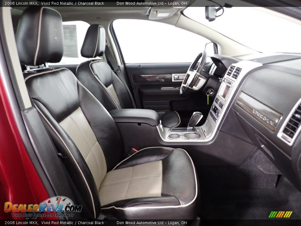 2008 Lincoln MKX Vivid Red Metallic / Charcoal Black Photo #31