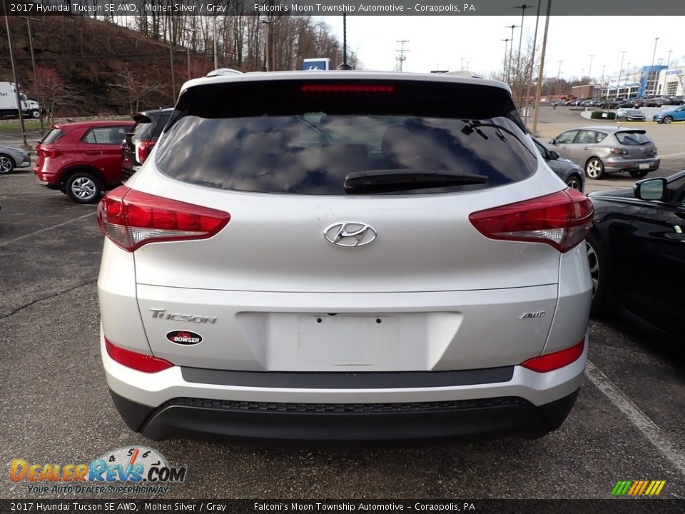 2017 Hyundai Tucson SE AWD Molten Silver / Gray Photo #3