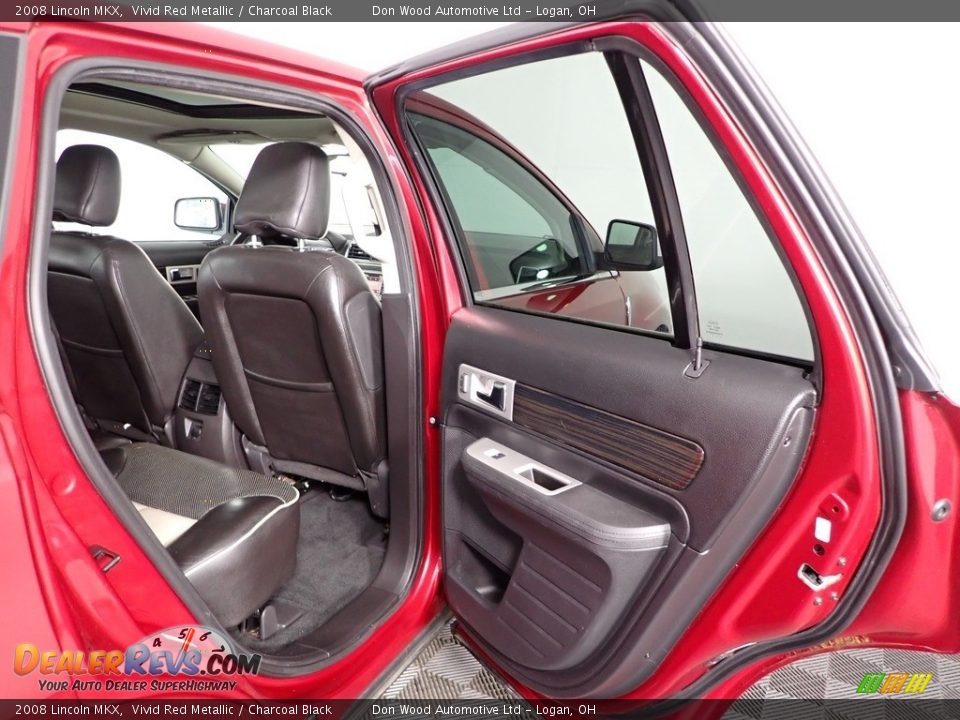 2008 Lincoln MKX Vivid Red Metallic / Charcoal Black Photo #33