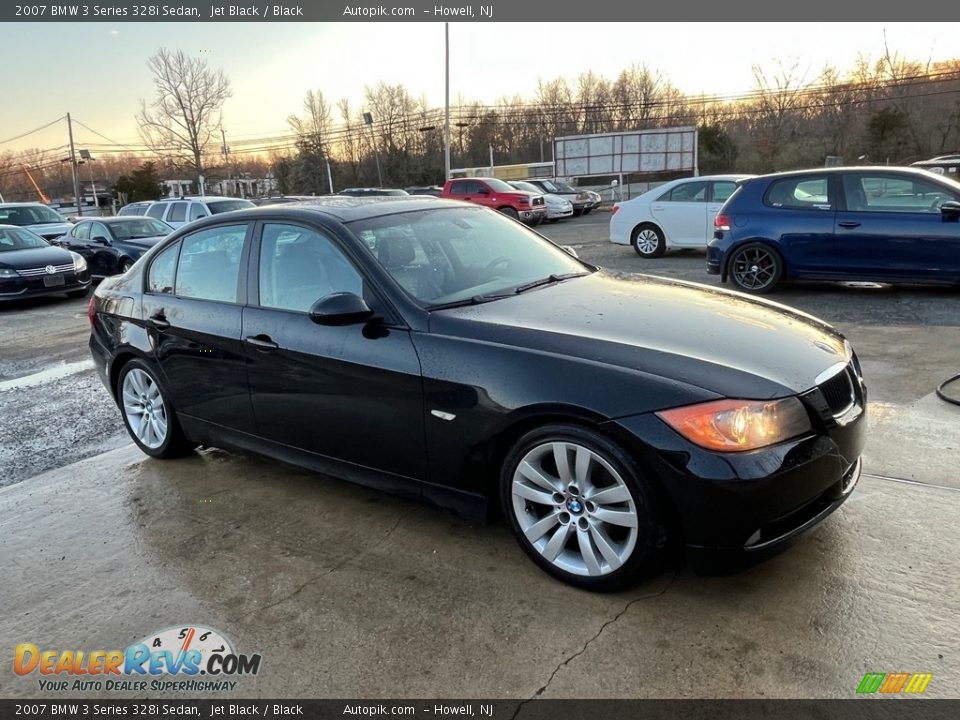 2007 BMW 3 Series 328i Sedan Jet Black / Black Photo #3