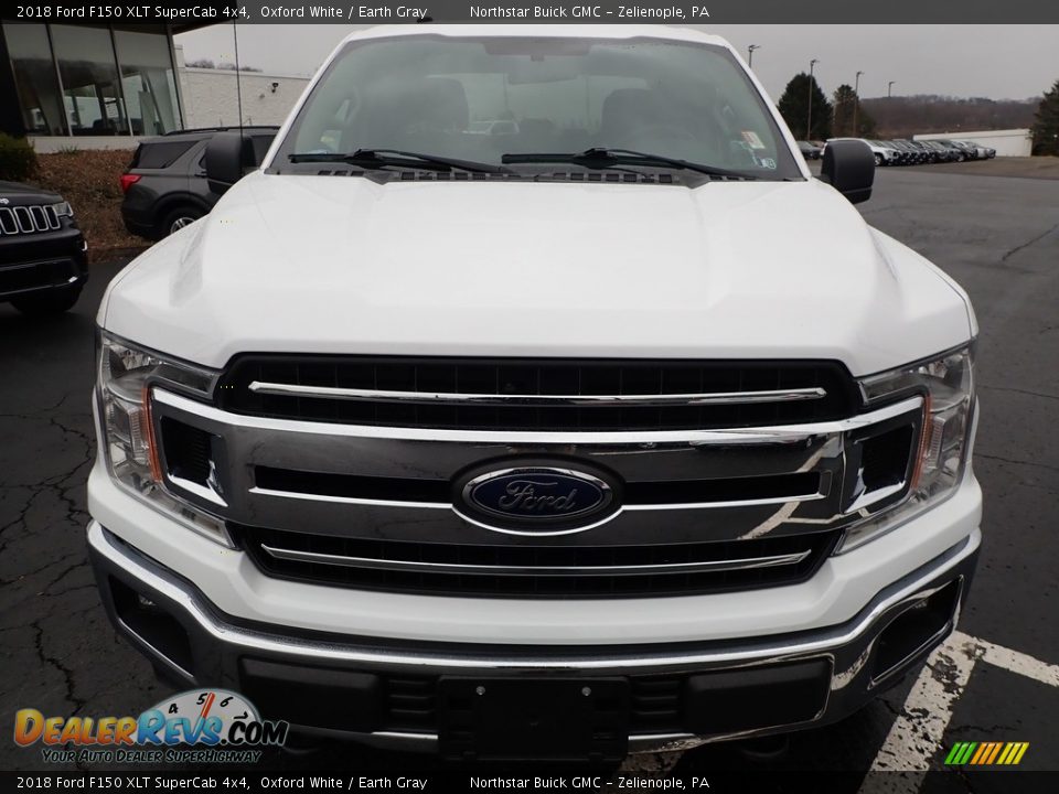 2018 Ford F150 XLT SuperCab 4x4 Oxford White / Earth Gray Photo #3