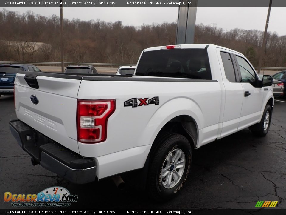 2018 Ford F150 XLT SuperCab 4x4 Oxford White / Earth Gray Photo #9