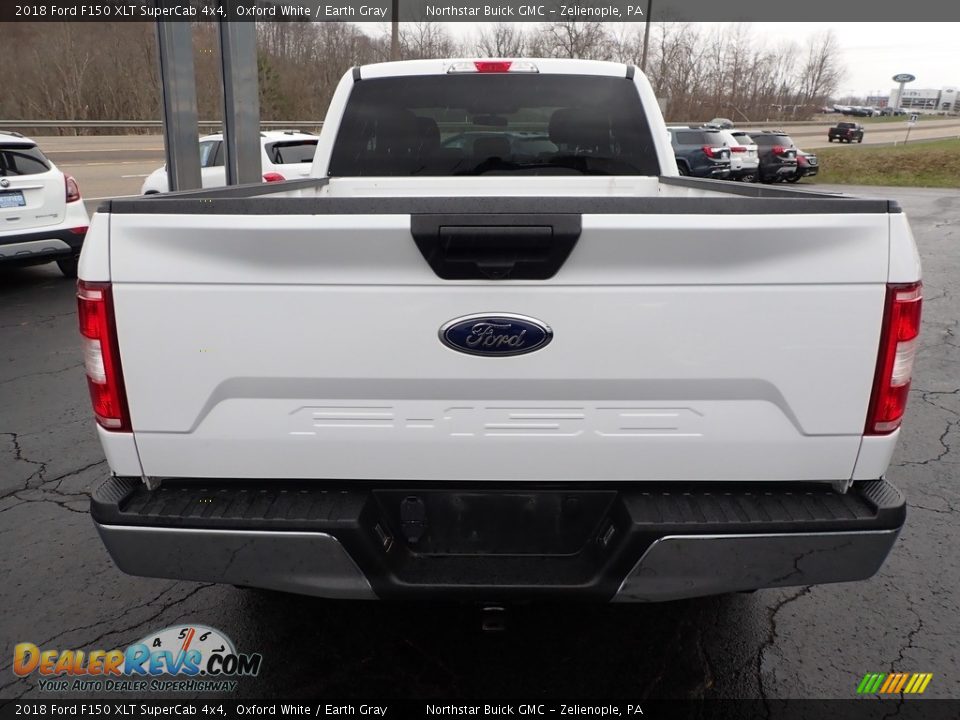 2018 Ford F150 XLT SuperCab 4x4 Oxford White / Earth Gray Photo #10