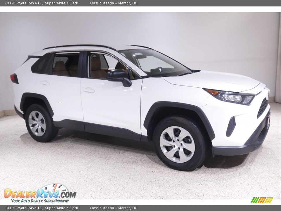 2019 Toyota RAV4 LE Super White / Black Photo #1