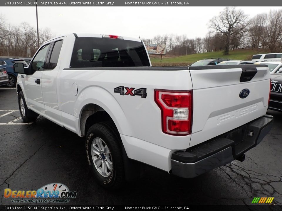 2018 Ford F150 XLT SuperCab 4x4 Oxford White / Earth Gray Photo #12