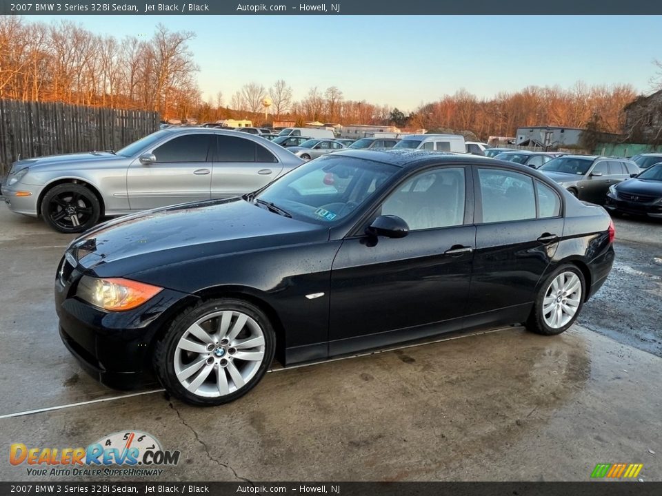 2007 BMW 3 Series 328i Sedan Jet Black / Black Photo #13