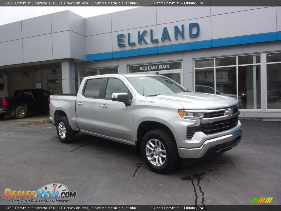 2022 Chevrolet Silverado 1500 LT Crew Cab 4x4 Silver Ice Metallic / Jet Black Photo #1