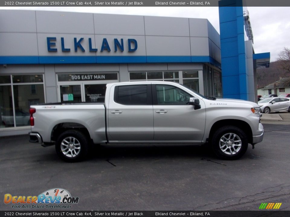 2022 Chevrolet Silverado 1500 LT Crew Cab 4x4 Silver Ice Metallic / Jet Black Photo #2