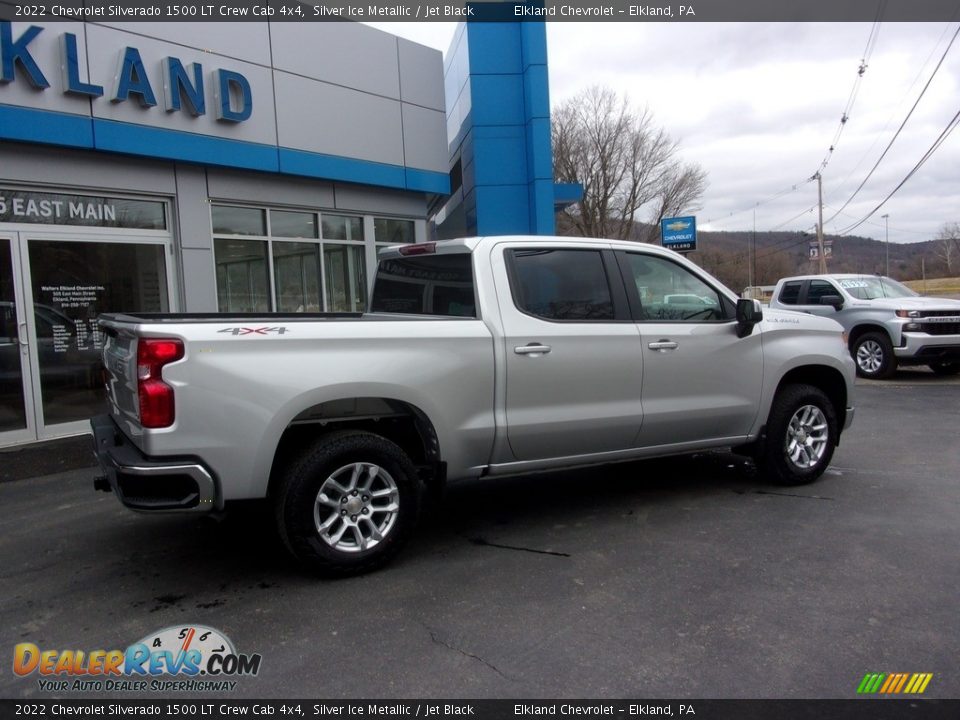 2022 Chevrolet Silverado 1500 LT Crew Cab 4x4 Silver Ice Metallic / Jet Black Photo #3