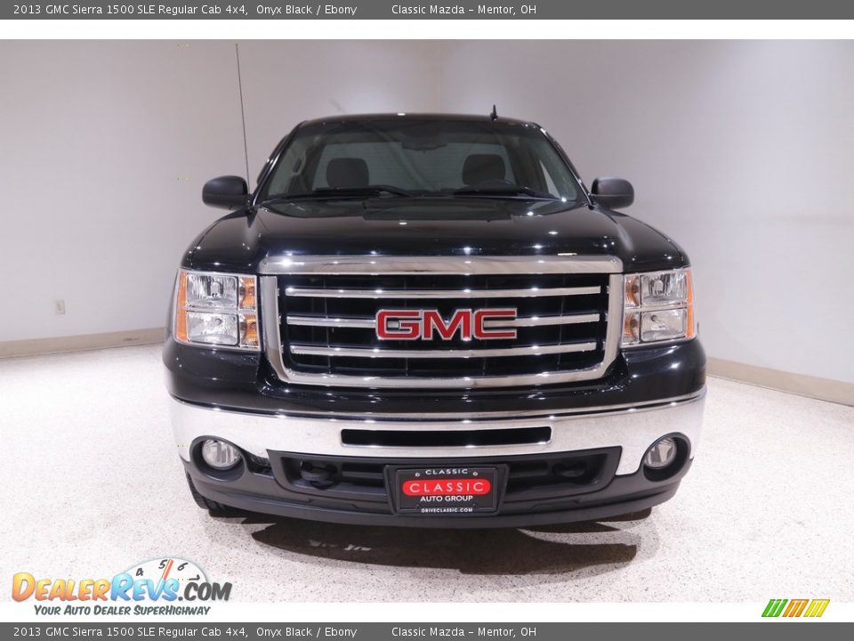 2013 GMC Sierra 1500 SLE Regular Cab 4x4 Onyx Black / Ebony Photo #2