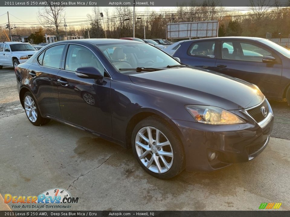 2011 Lexus IS 250 AWD Deep Sea Blue Mica / Ecru Photo #2