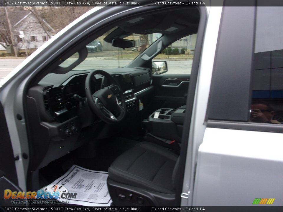 2022 Chevrolet Silverado 1500 LT Crew Cab 4x4 Silver Ice Metallic / Jet Black Photo #14