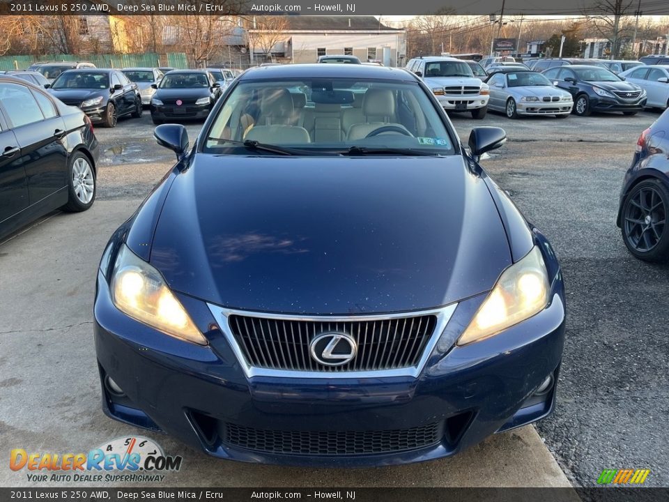 2011 Lexus IS 250 AWD Deep Sea Blue Mica / Ecru Photo #12