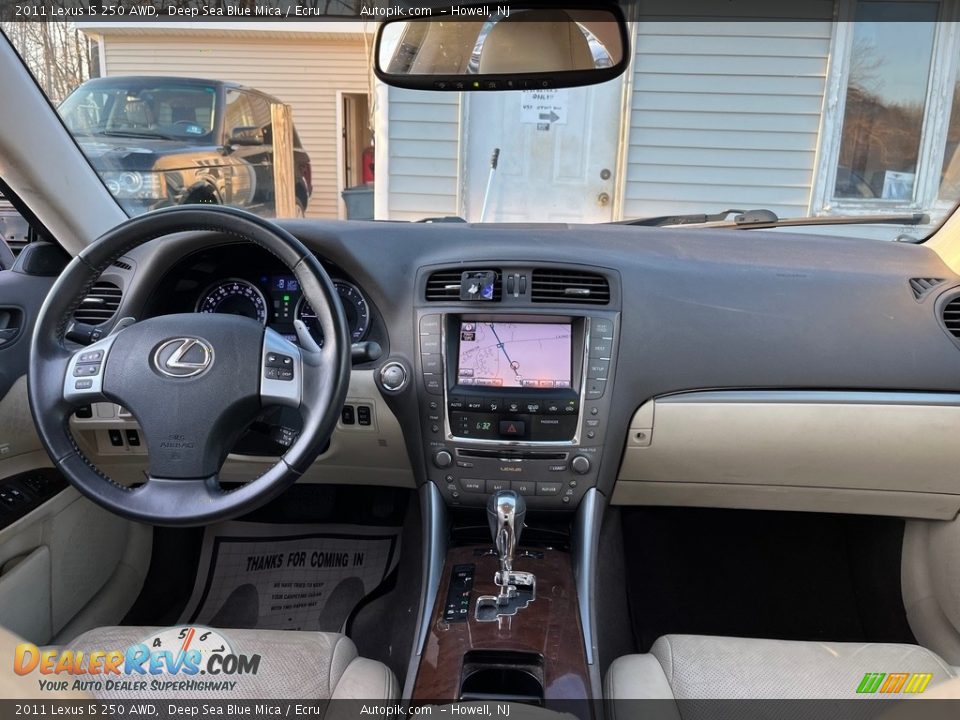 2011 Lexus IS 250 AWD Deep Sea Blue Mica / Ecru Photo #18