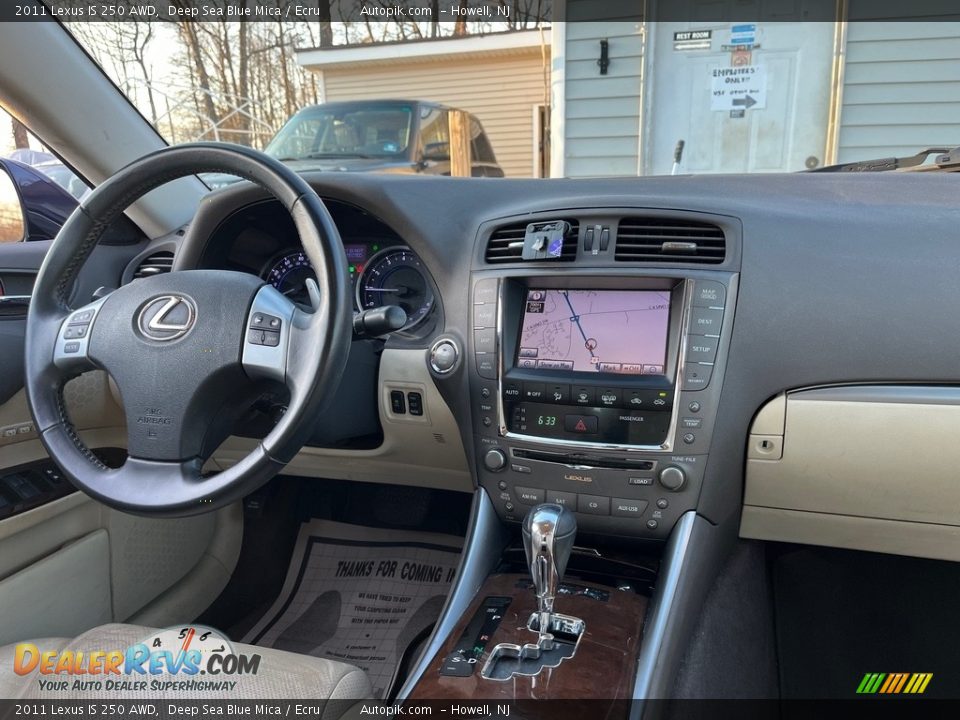 2011 Lexus IS 250 AWD Deep Sea Blue Mica / Ecru Photo #20