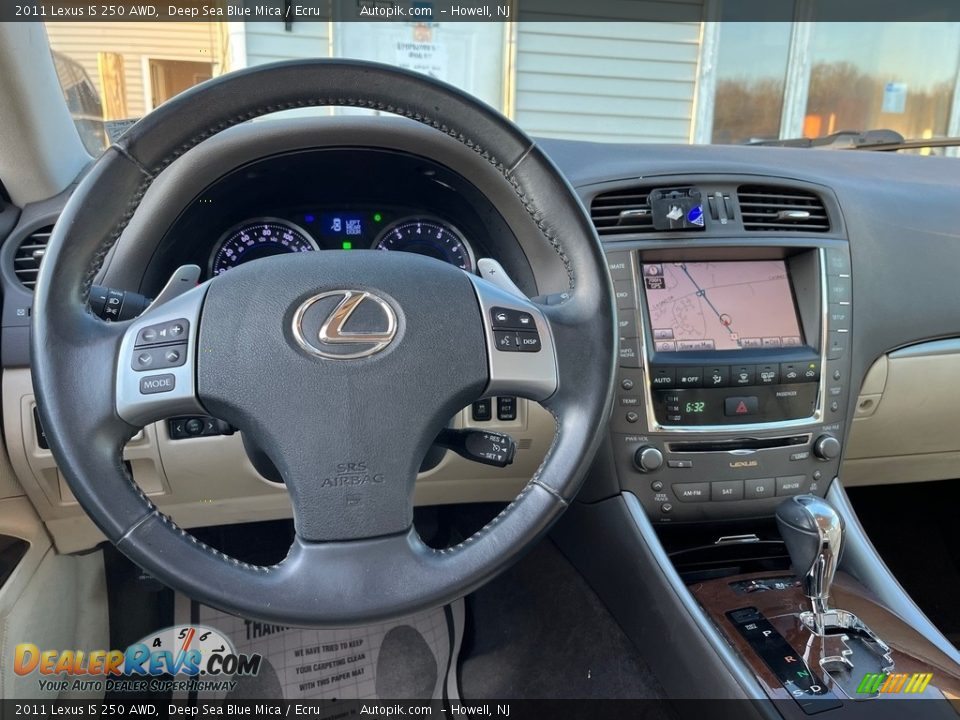 2011 Lexus IS 250 AWD Deep Sea Blue Mica / Ecru Photo #21