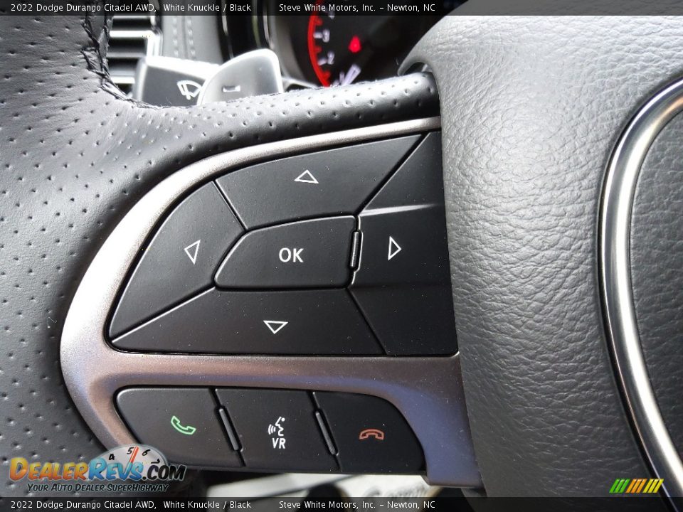 2022 Dodge Durango Citadel AWD Steering Wheel Photo #23