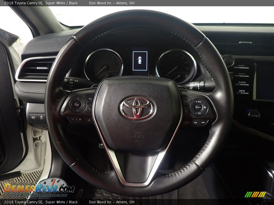 2018 Toyota Camry SE Super White / Black Photo #27