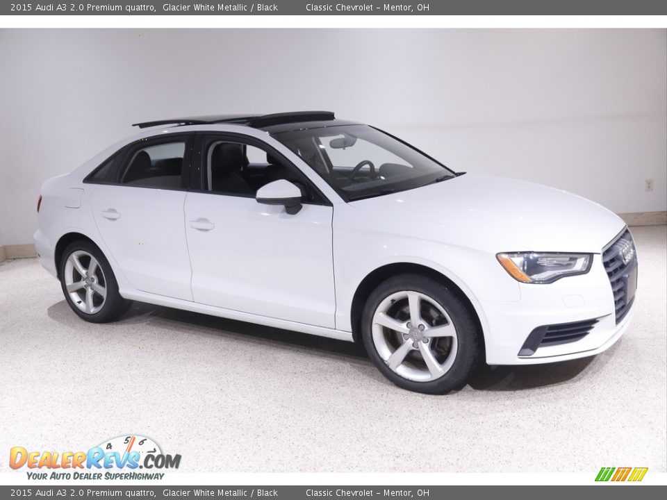 2015 Audi A3 2.0 Premium quattro Glacier White Metallic / Black Photo #1