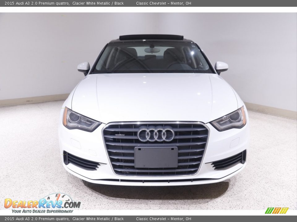 2015 Audi A3 2.0 Premium quattro Glacier White Metallic / Black Photo #2