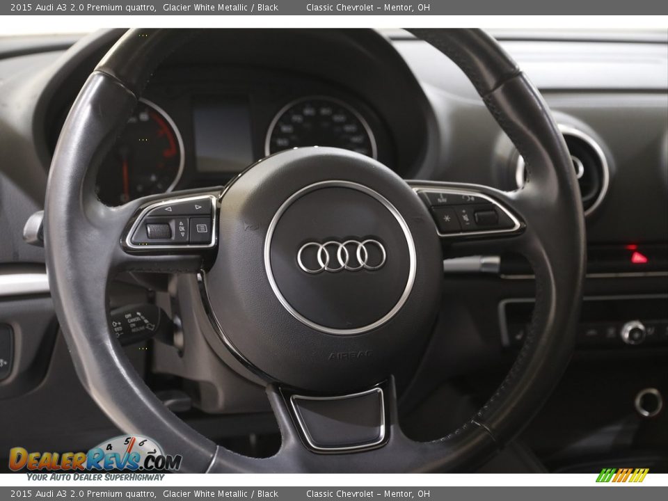 2015 Audi A3 2.0 Premium quattro Glacier White Metallic / Black Photo #7