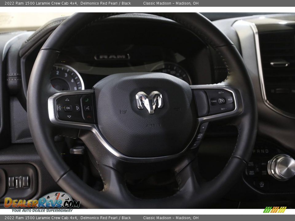 2022 Ram 1500 Laramie Crew Cab 4x4 Delmonico Red Pearl / Black Photo #7