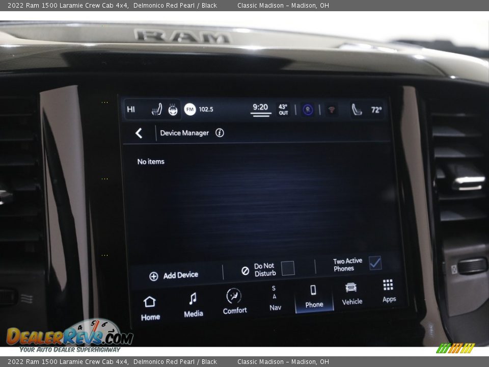 2022 Ram 1500 Laramie Crew Cab 4x4 Delmonico Red Pearl / Black Photo #13