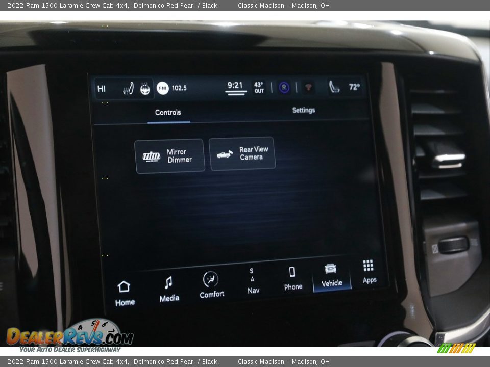 2022 Ram 1500 Laramie Crew Cab 4x4 Delmonico Red Pearl / Black Photo #14