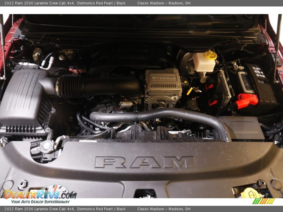2022 Ram 1500 Laramie Crew Cab 4x4 Delmonico Red Pearl / Black Photo #24