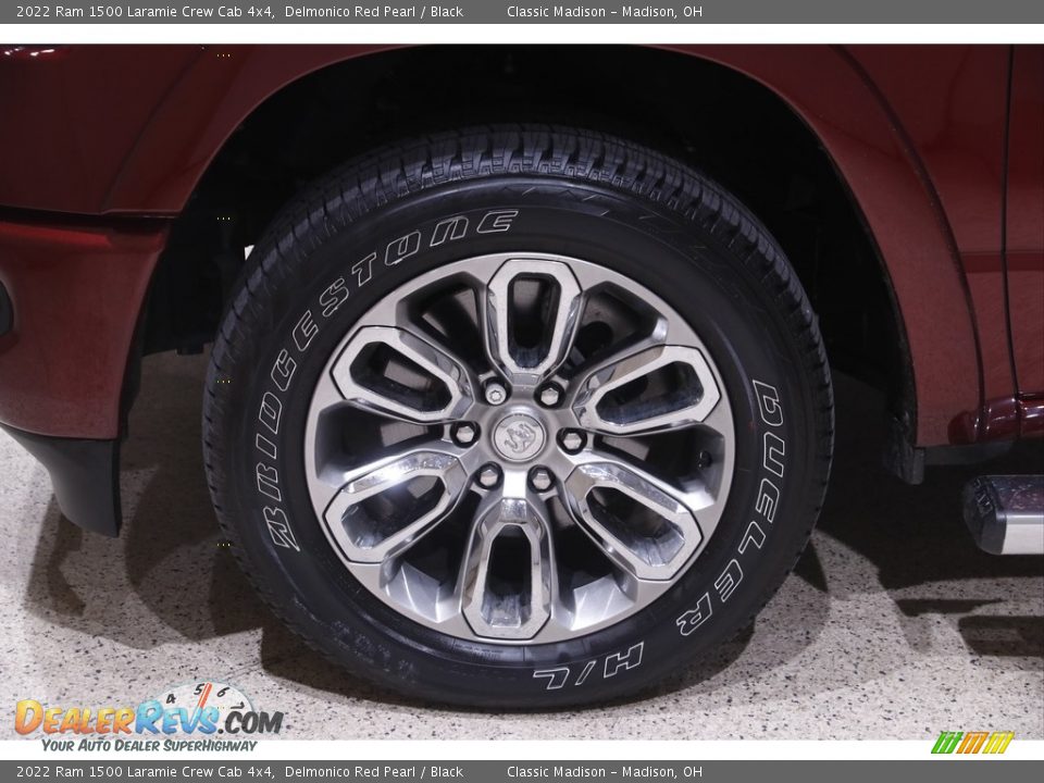 2022 Ram 1500 Laramie Crew Cab 4x4 Delmonico Red Pearl / Black Photo #25