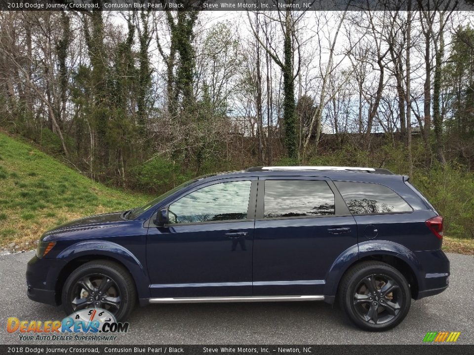 2018 Dodge Journey Crossroad Contusion Blue Pearl / Black Photo #1