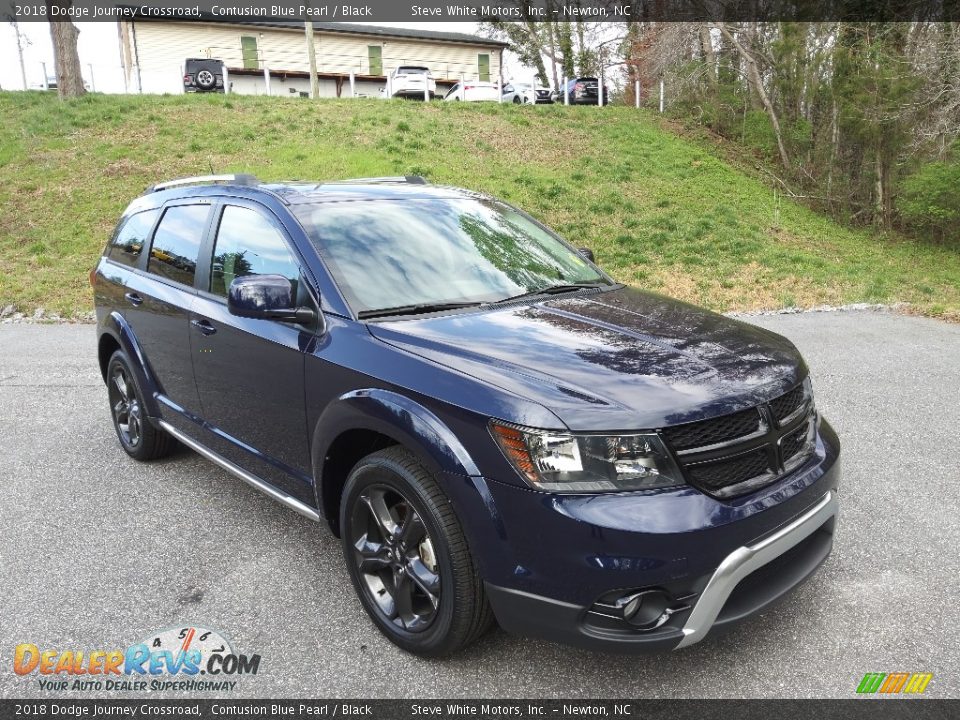 2018 Dodge Journey Crossroad Contusion Blue Pearl / Black Photo #4