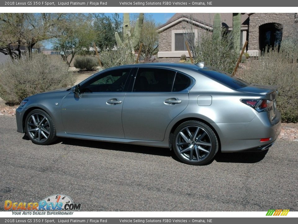 2018 Lexus GS 350 F Sport Liquid Platinum / Rioja Red Photo #1