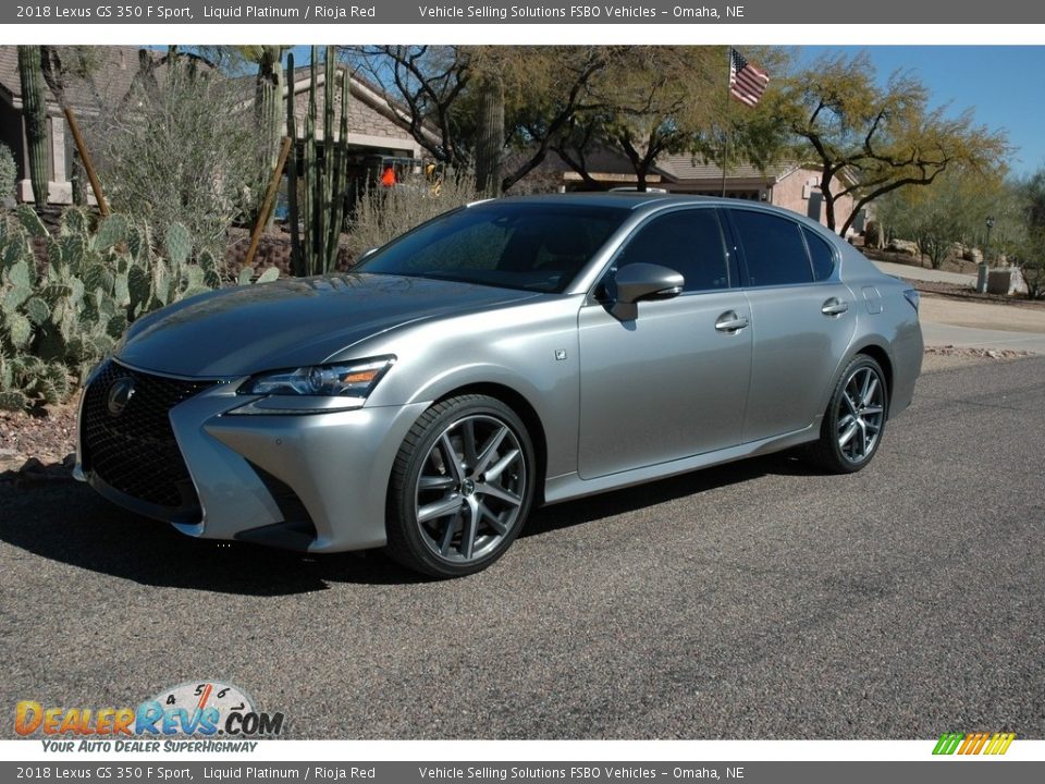 2018 Lexus GS 350 F Sport Liquid Platinum / Rioja Red Photo #2