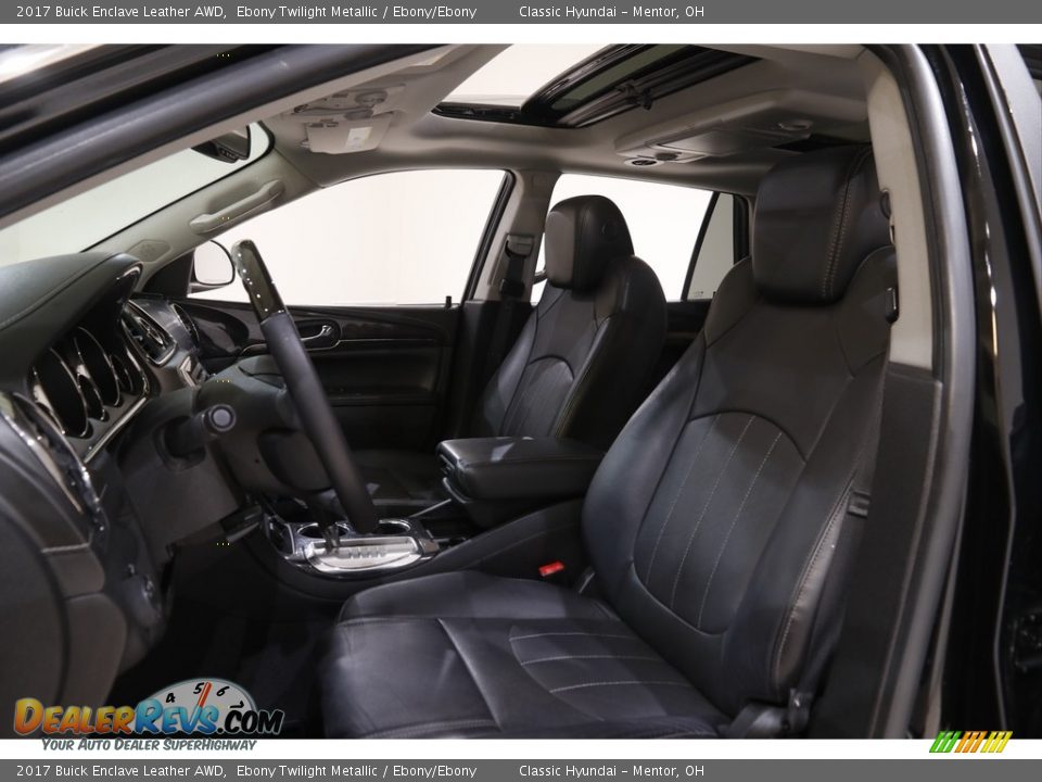 2017 Buick Enclave Leather AWD Ebony Twilight Metallic / Ebony/Ebony Photo #5