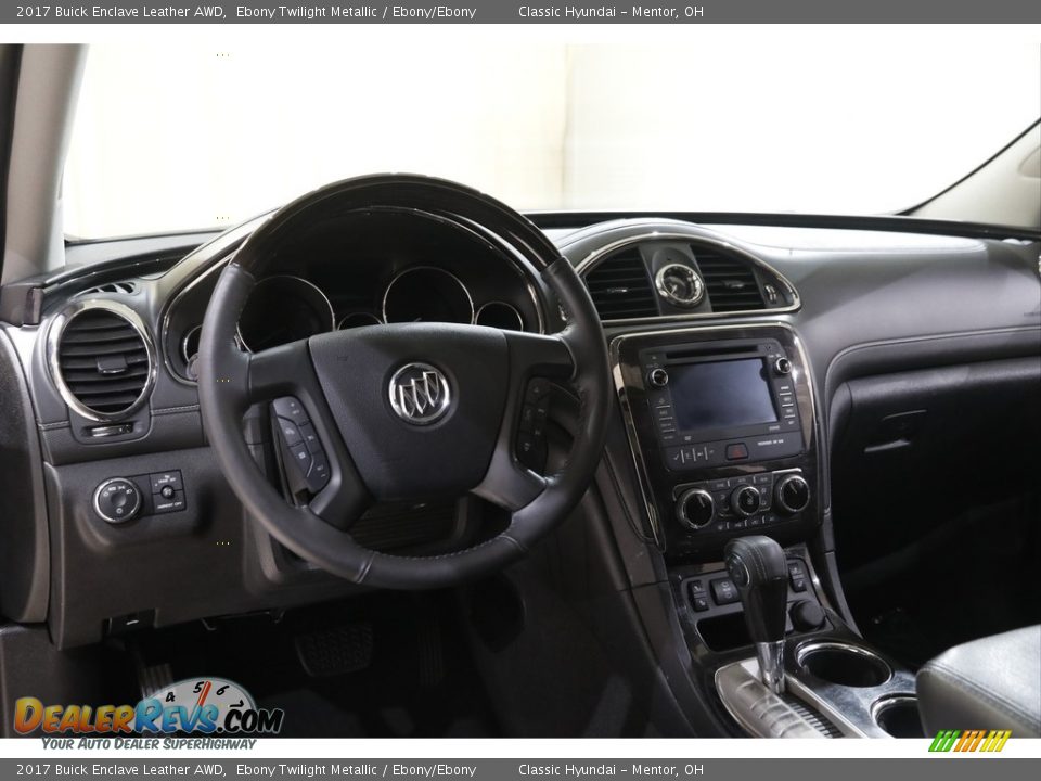 2017 Buick Enclave Leather AWD Ebony Twilight Metallic / Ebony/Ebony Photo #6