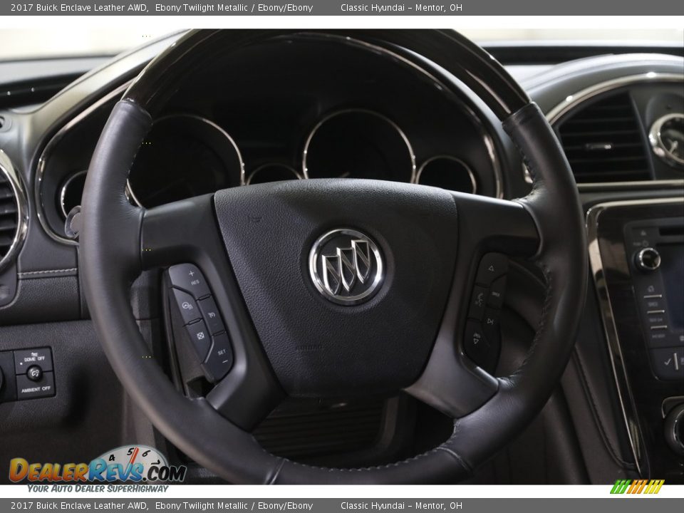 2017 Buick Enclave Leather AWD Ebony Twilight Metallic / Ebony/Ebony Photo #7